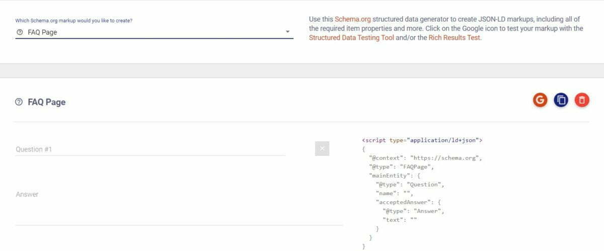 Voorbeeld: FAQ Schema markup invoeren voor een website