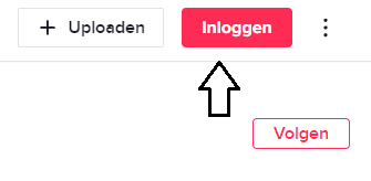 Inloggen bij TikTok